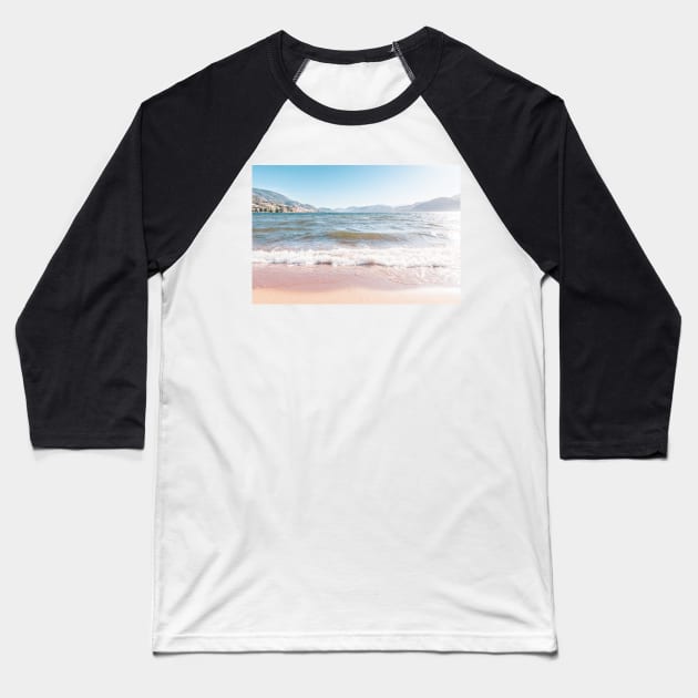 Summer Beach Waves and Sunshine Baseball T-Shirt by Amy-K-Mitchell